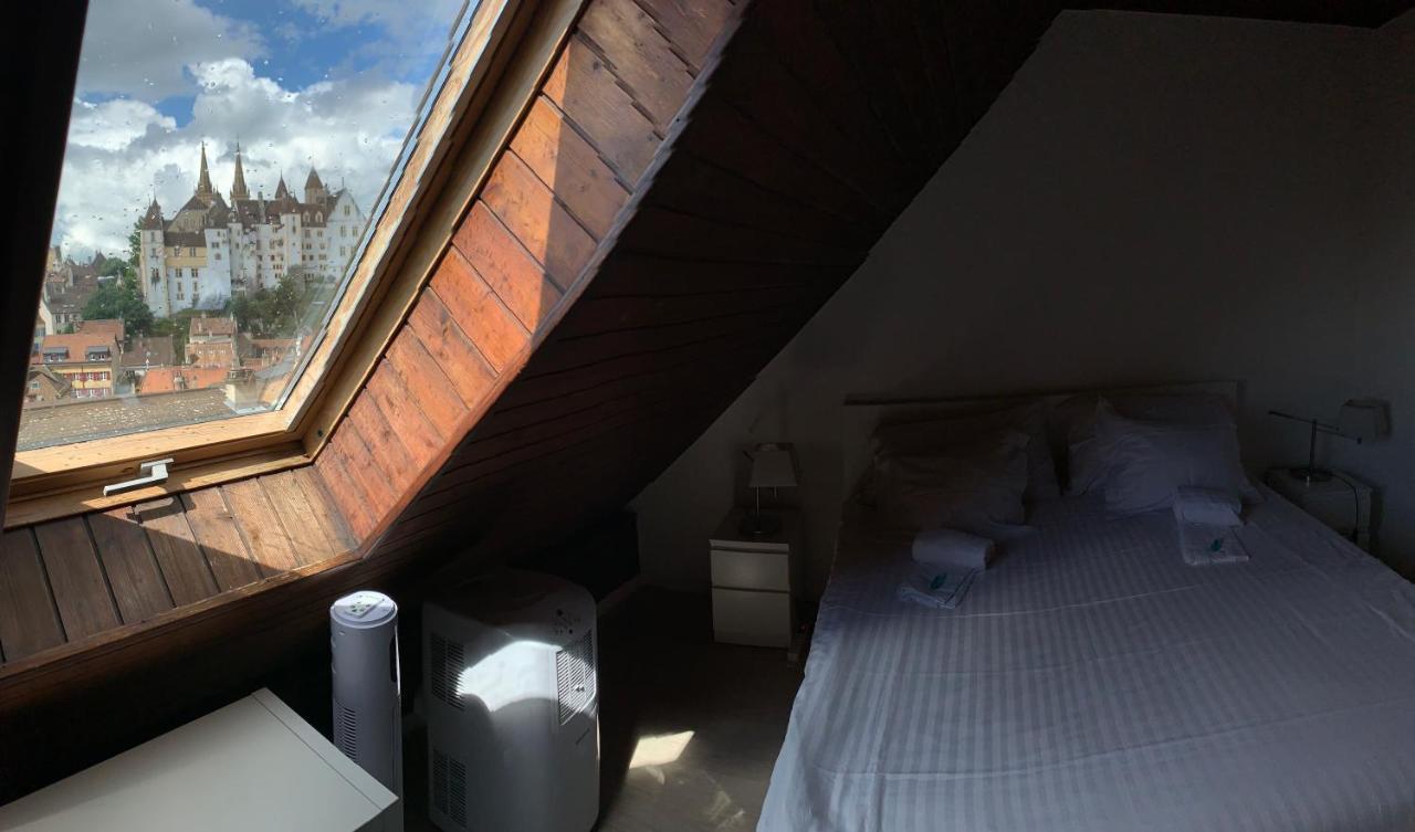Luxury Duplex Vue Chateau Neuchâtel Kültér fotó